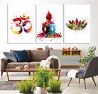 Buddha Canvas, Asian Wall Art, Yoga Medit Canvas Print