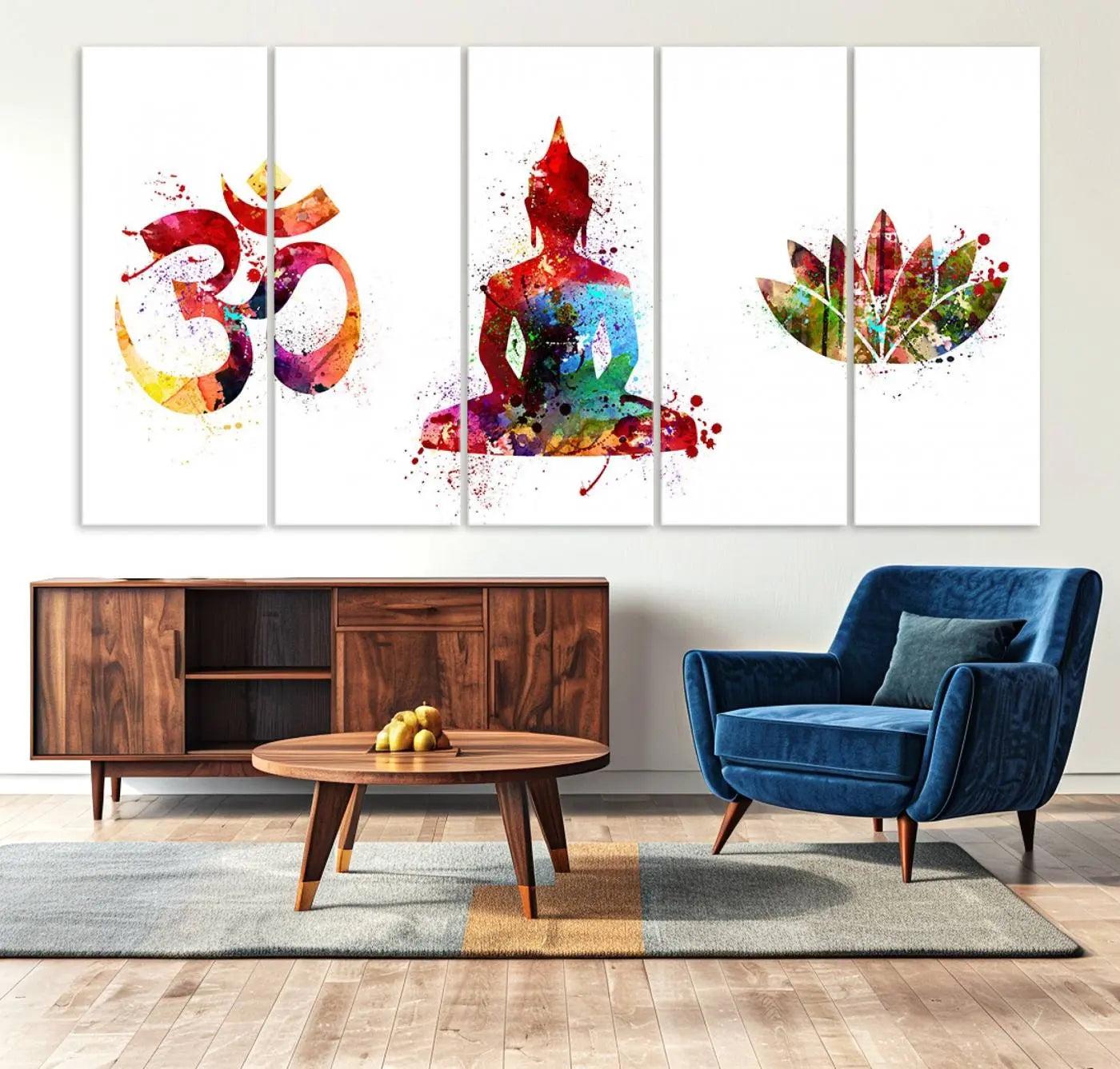 99038-MGV-CV-36X24-Buddha Canvas, Asian Wall Art, Yoga Medit Canvas Print