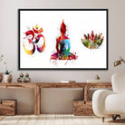 99038-MGV-FC-36X24_Black-Buddha Canvas, Asian Wall Art, Yoga Medit Canvas Print