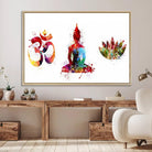 Buddha Canvas, Asian Wall Art, Yoga Medit Canvas Print