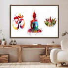 Buddha Canvas, Asian Wall Art, Yoga Medit Canvas Print