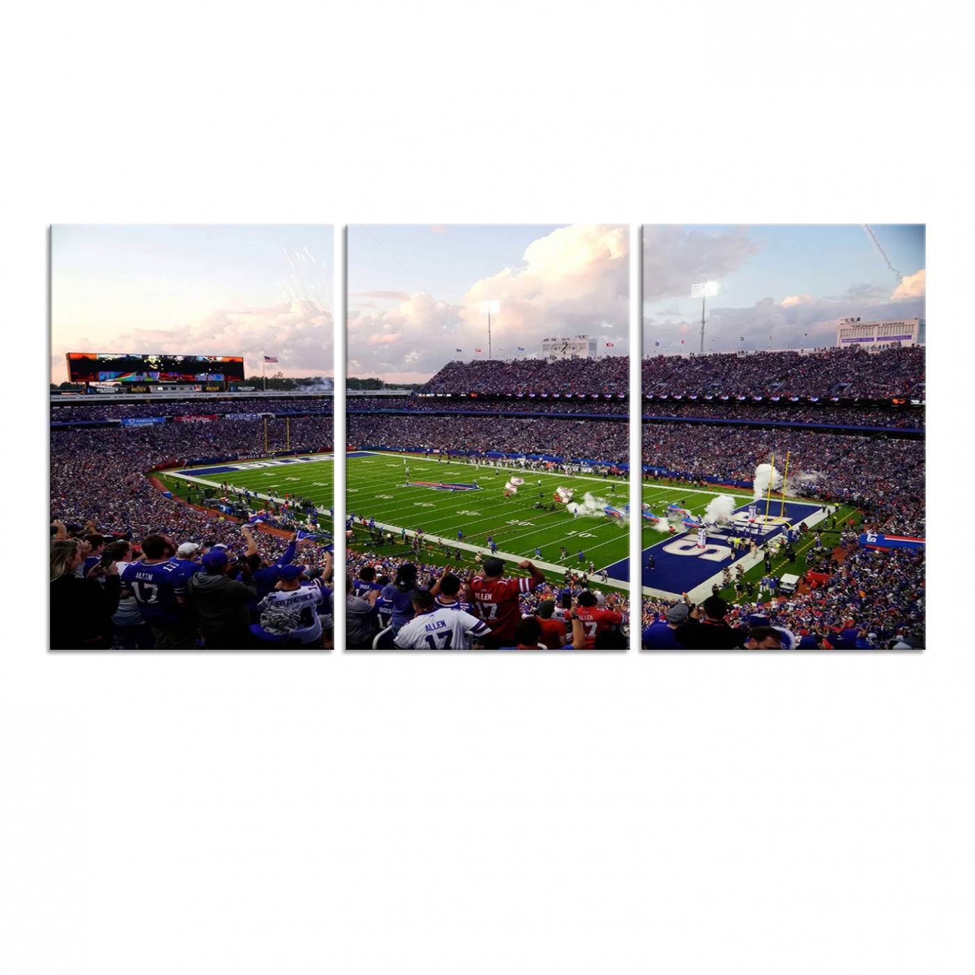 Buffalo Bills Football Team Print - Buffalo Highmark Stadium Wall Art Canvas Print