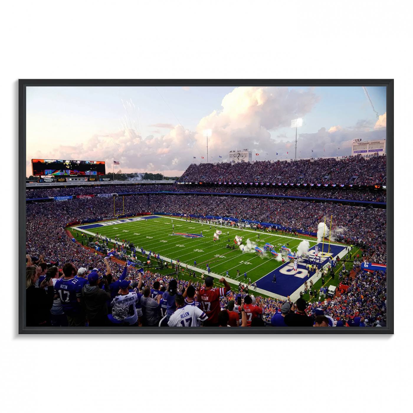 Buffalo Bills Football Team Print - Buffalo Highmark Stadium Wall Art Canvas Print