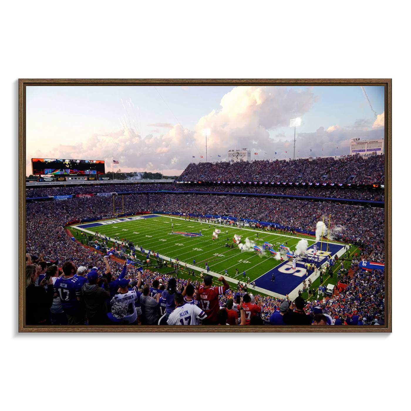 Buffalo Bills Football Team Print - Buffalo Highmark Stadium Wall Art Canvas Print