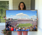 35302-MGV-CV-36X24-Buffalo Bills NFL Football Team Print - Buffalo Highmark Stadium Wall Art Canvas Print