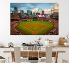 Busch Stadium Wall Art Print | St. Louis Cardinals Baseball Stadium Canvas Print | Framed Sports Decor for Living Room, Man Cave Decor