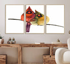 67752-MGV-FC-60X30-3P_Natural-Cardinal Bird Canvas Wall Art - Male and Female Cardinal Print - Nature-Inspired Bird Wall Decor for Home - Vibrant Wildlife Art on Canvas
