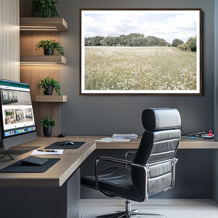43258946-MGV-CV-36X24-Charming Daisy Field Wall Art Canvas Print
