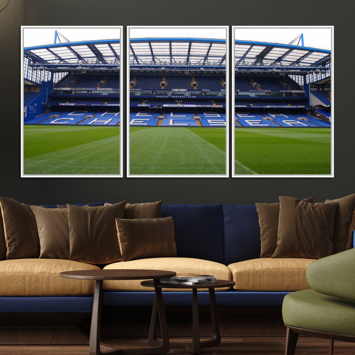 59508-MGV-FC-60X30-3P_White-Chelsea FC Soccer Team Print - Stamford Bridge Stadium Wall Art Canvas Print