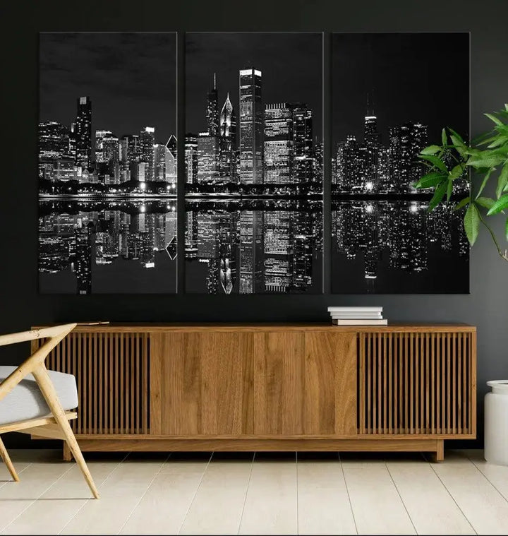 Chicago Wall Art Canvas Print 