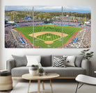 34760-MGV-CV-36X24-Citi Field Wall Art Print | 3-Panel New York Mets Baseball Stadium Canvas Print | Framed Sports Decor for Living Room, Man Cave, or Office