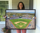 34760-MGV-CV-36X24-Citi Field Wall Art Print | 3-Panel New York Mets Baseball Stadium Canvas Print | Framed Sports Decor for Living Room, Man Cave, or Office