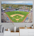 34760-MGV-CV-36X24-Citi Field Wall Art Print | 3-Panel New York Mets Baseball Stadium Canvas Print | Framed Sports Decor for Living Room, Man Cave, or Office