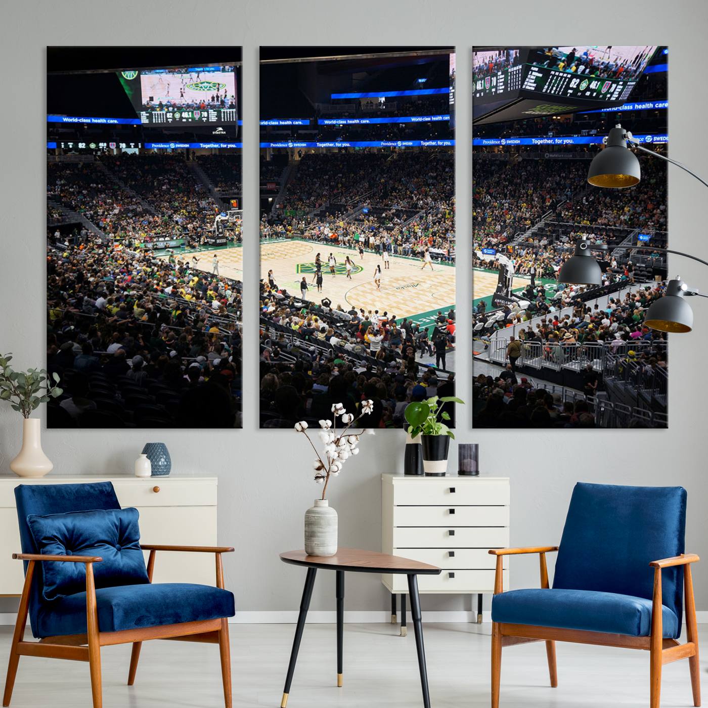 Climate Pledge Arena | Washington Seattle Kraken Hockey Stadium Wall Art | Canvas Print | Ready to Hang