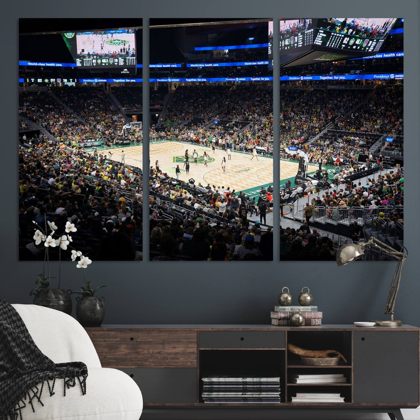Climate Pledge Arena | Washington Seattle Kraken Hockey Stadium Wall Art | Canvas Print | Ready to Hang