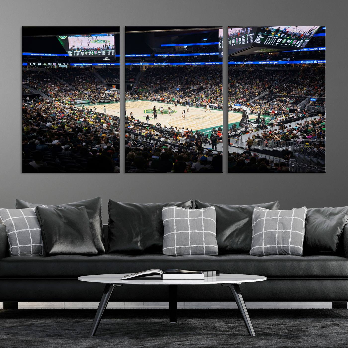 19115-MGV-CV-36X24-Climate Pledge Arena | Washington Seattle Kraken Hockey Stadium Wall Art | Canvas Print | Ready to Hang