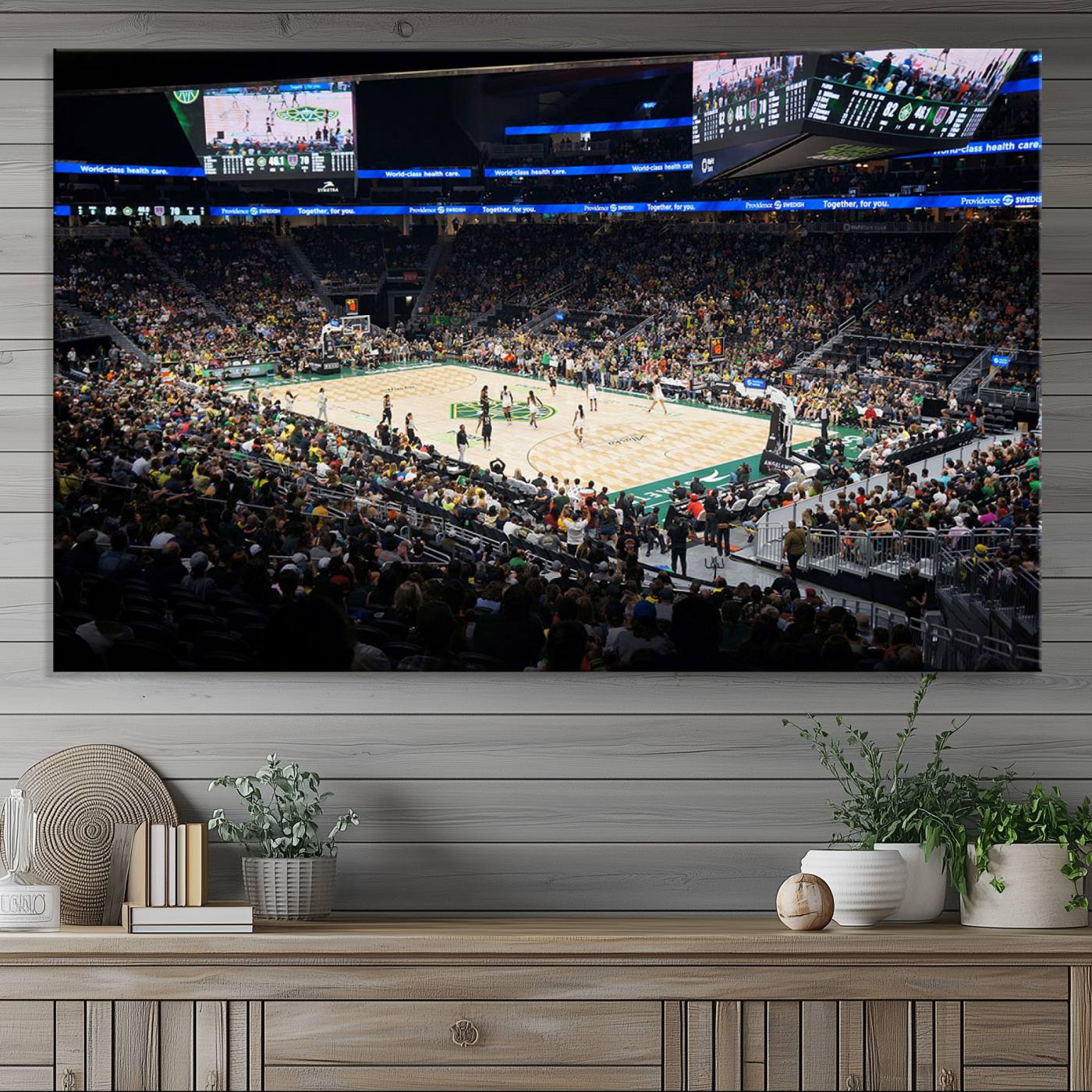 Climate Pledge Arena | Washington Seattle Kraken Hockey Stadium Wall Art | Canvas Print | Ready to Hang