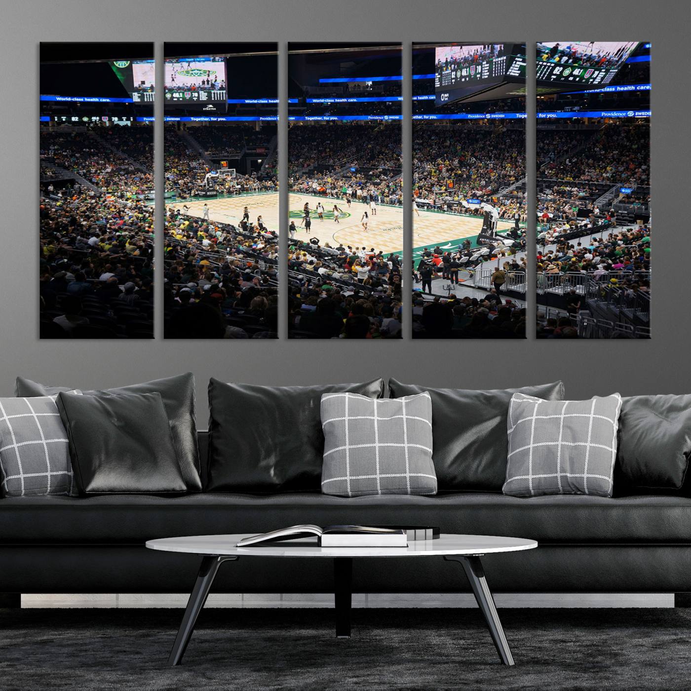 19115-MGV-CV-36X24-Climate Pledge Arena | Washington Seattle Kraken Hockey Stadium Wall Art | Canvas Print | Ready to Hang