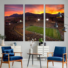Colorado Buffaloes Football Team Print - Boulder Folsom Field Stadium Wall Art Canvas Print