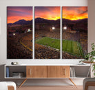 Colorado Buffaloes Football Team Print - Boulder Folsom Field Stadium Wall Art Canvas Print