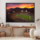 58708-MGV-FC-36X24_Black-Colorado Buffaloes Football Team Print - Boulder Folsom Field Stadium Wall Art Canvas Print