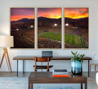 58708-MGV-FC-48X32-3P_Natural-Colorado Buffaloes Football Team Print - Boulder Folsom Field Stadium Wall Art Canvas Print