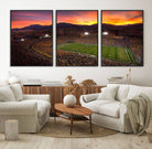 58708-MGV-FC-60X30-3P_Black-Colorado Buffaloes Football Team Print - Boulder Folsom Field Stadium Wall Art Canvas Print