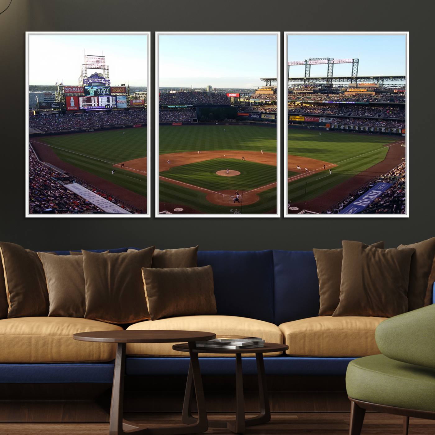 21638-MGV-FC-60X30-3P_White-Colorado Rockies Coors Field Wall Art Canvas Print - MLB Baseball Stadium