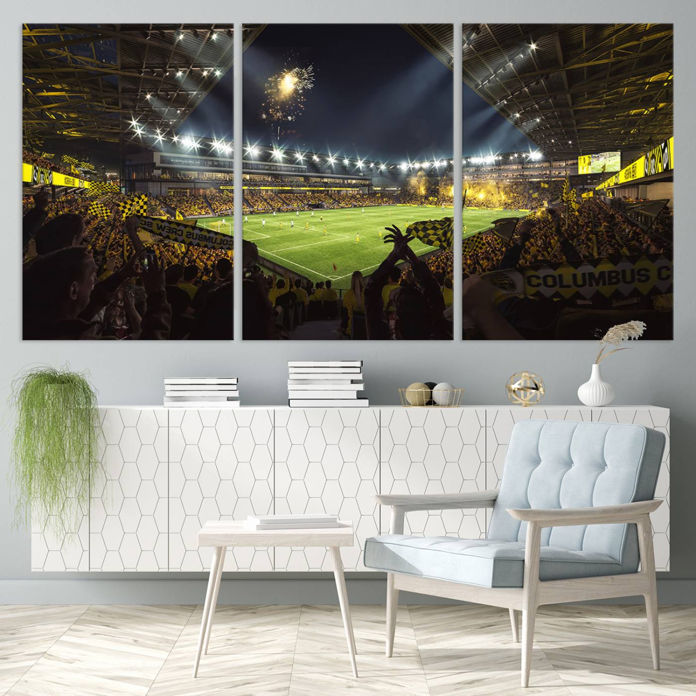 51122-MGV-CV-36X24-Columbus Crew Soccer Team Print - Columbus Crew Stadium Wall Art Canvas Print