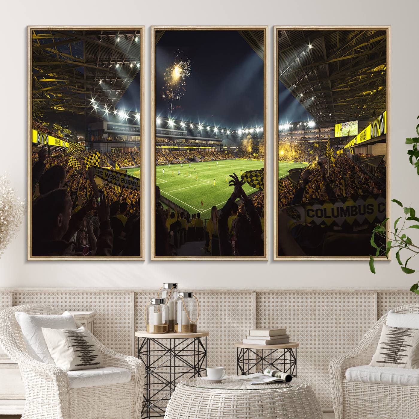 51122-MGV-CV-36X24-Columbus Crew Soccer Team Print - Columbus Crew Stadium Wall Art Canvas Print