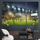 Columbus Crew Stadium Match Triple Canvas Wall Art - Dynamic MLS Game Scene Canvas Wall Art