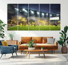 65820-MGV-CV-36X24-Columbus Crew Stadium Match Triple Canvas Wall Art - Dynamic MLS Game Scene Canvas Wall Art