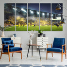 65820-MGV-CV-60X31-5P-Columbus Crew Stadium Match Triple Canvas Wall Art - Dynamic MLS Game Scene Canvas Wall Art