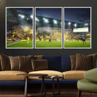 65820-MGV-FC-60X30-3P_White-Columbus Crew Stadium Match Triple Canvas Wall Art - Dynamic MLS Game Scene Canvas Wall Art