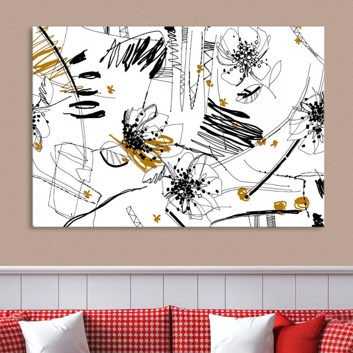 The Contemporary Art of Abstract Canvas Wall Art Multi Panel serves as an elegant focal point in the modern living room. Crafted from museum-quality pollycotton, it offers vibrant colors and durability, making it ready to hang for immediate effect.