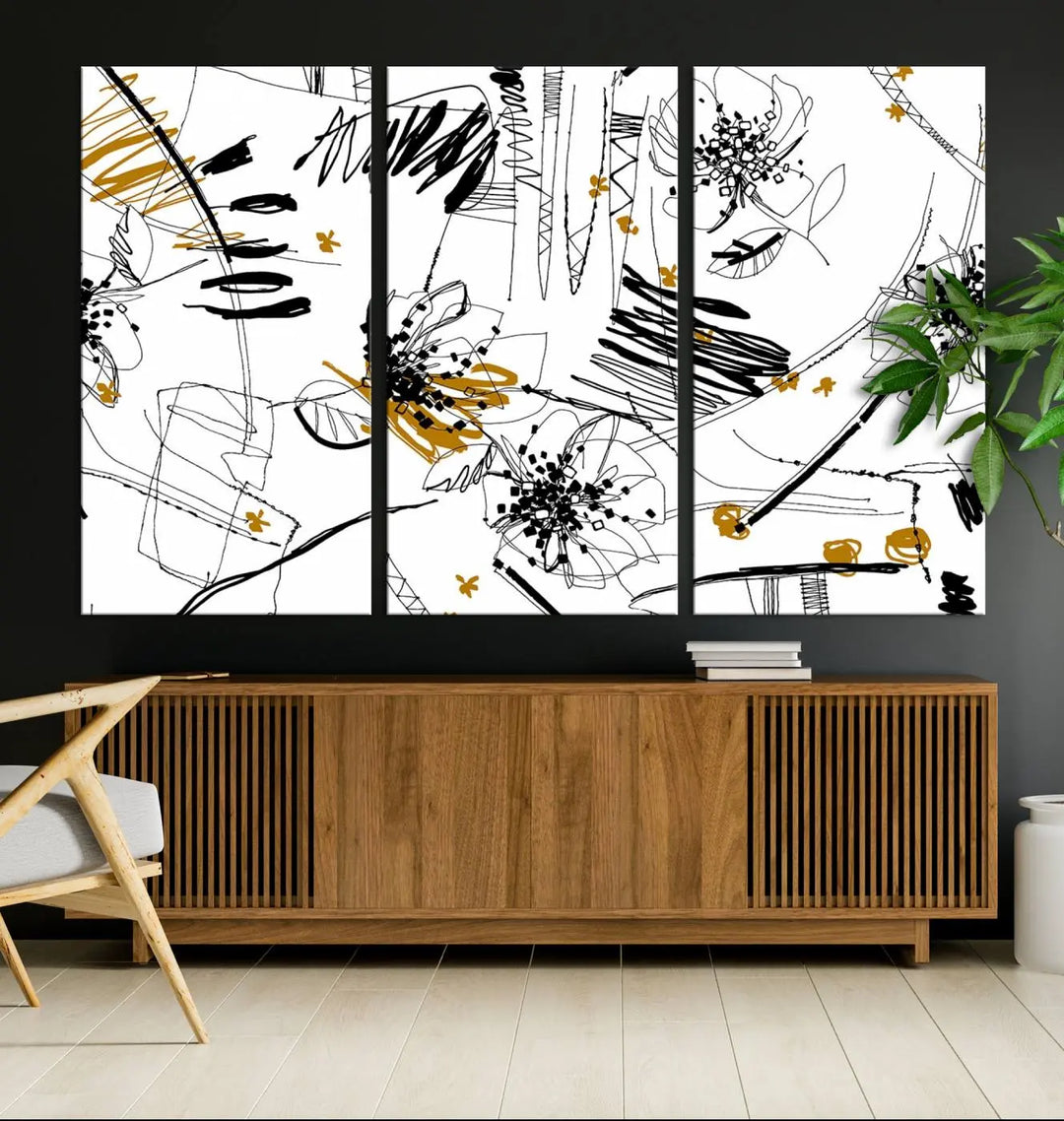 The Contemporary Art of Abstract Canvas Wall Art Multi Panel serves as an elegant focal point in the modern living room. Crafted from museum-quality pollycotton, it offers vibrant colors and durability, making it ready to hang for immediate effect.