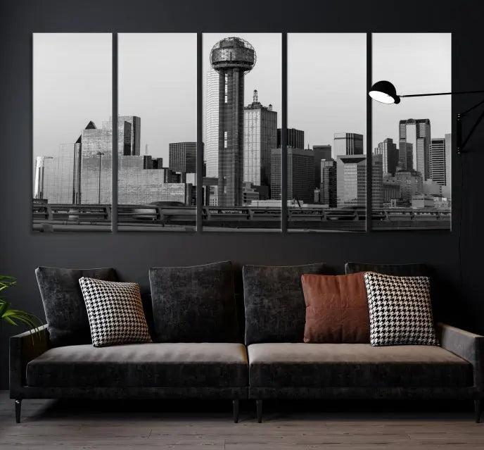 Dallas City Wall Art Canvas Print 