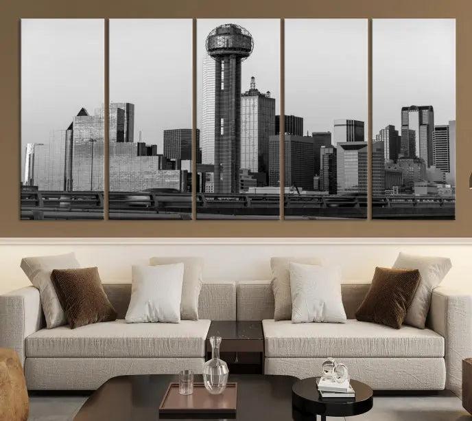 Dallas City Wall Art Canvas Print 