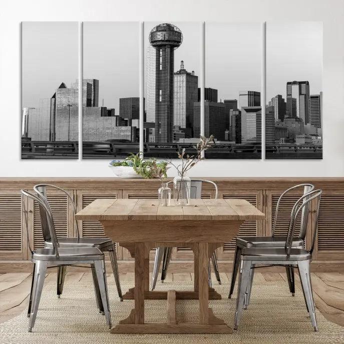 Dallas City Wall Art Canvas Print 