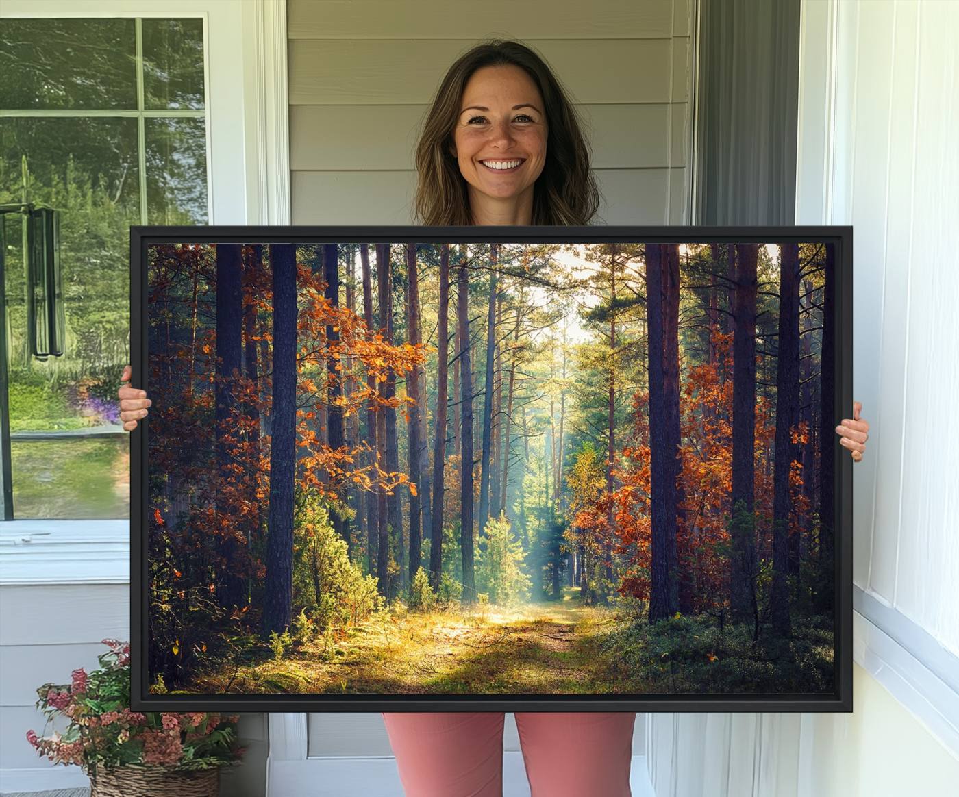 86249-MGV-CV-36X24-Dark Forest Wall Art Canvas Print