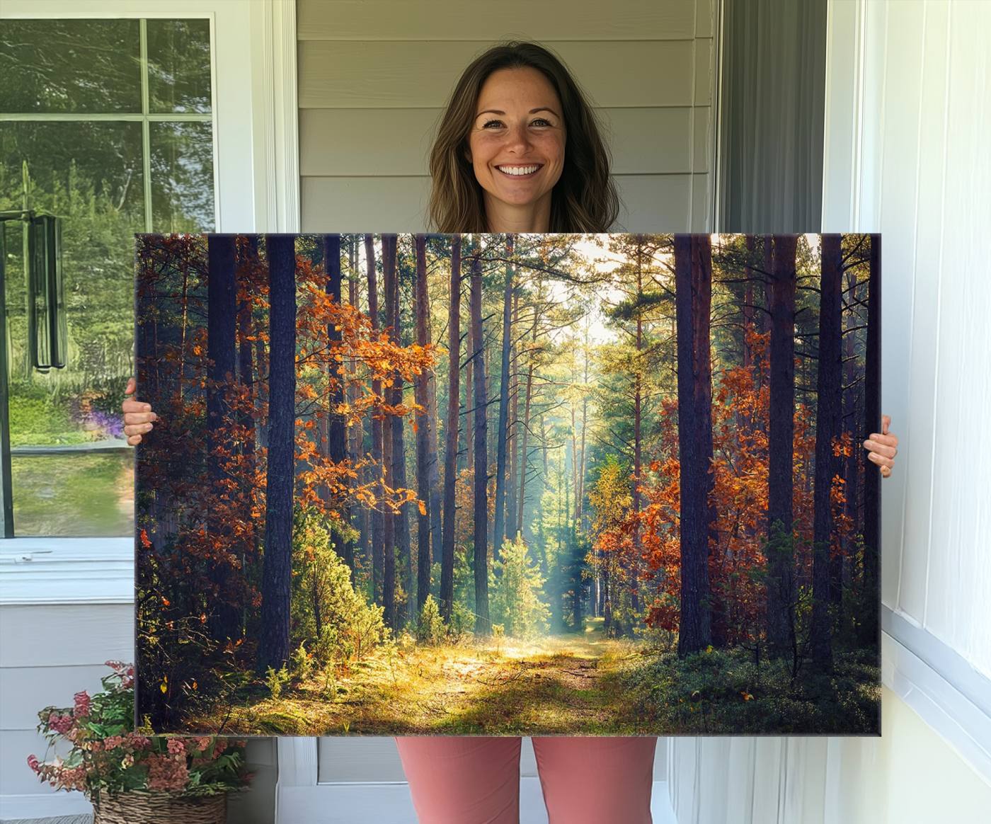 86249-MGV-CV-36X24-Dark Forest Wall Art Canvas Print