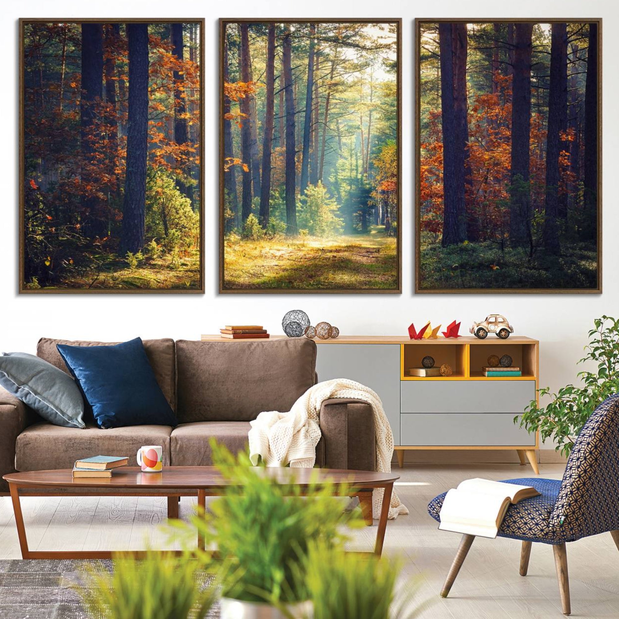 86249-MGV-CV-36X24-Dark Forest Wall Art Canvas Print
