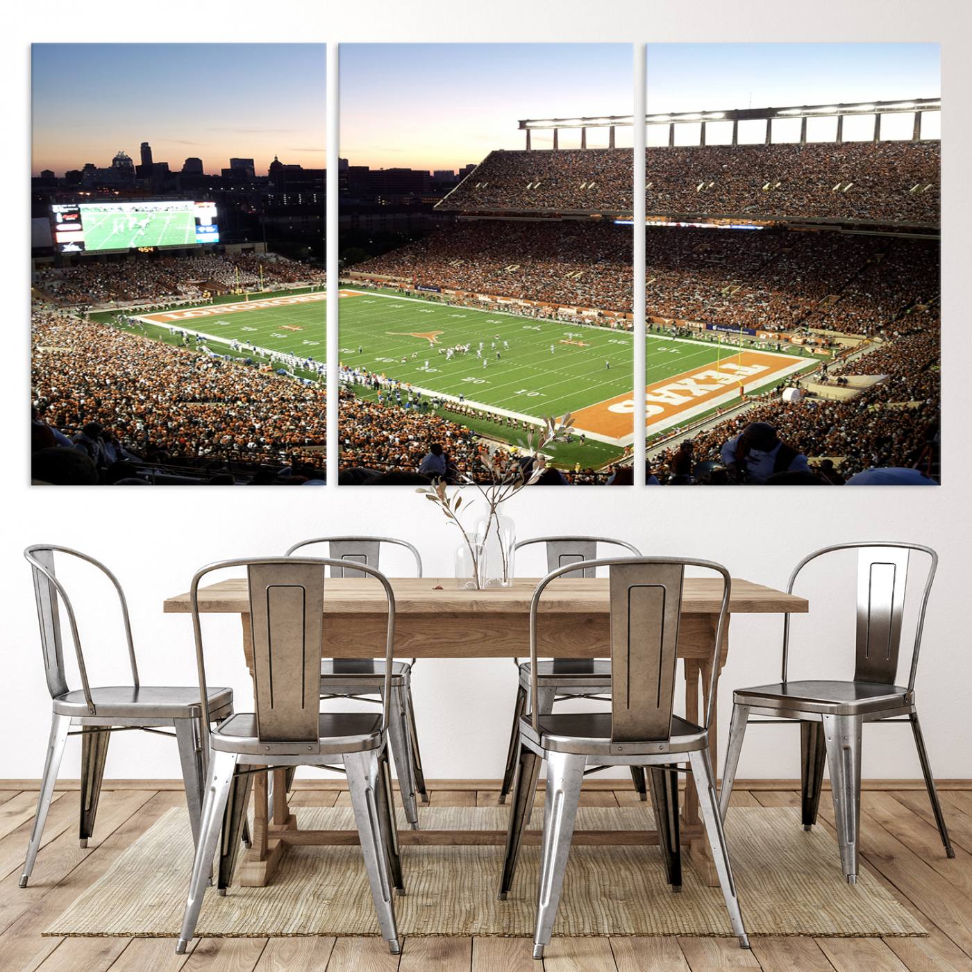 11455-MGV-CV-36X24-Darrell K Royal-Texas Memorial Stadium Canvas Wall Art - Texas Longhorns Football Match