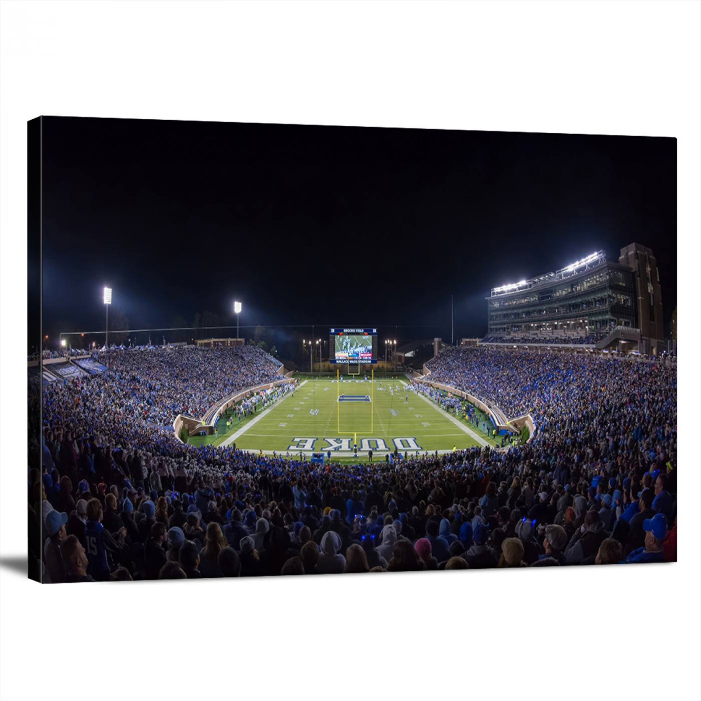 21070-MGV-CV-36X24-Duke University Blue Devils Football Team Print - Durham Wallace Wade Stadium Wall Art Canvas Print