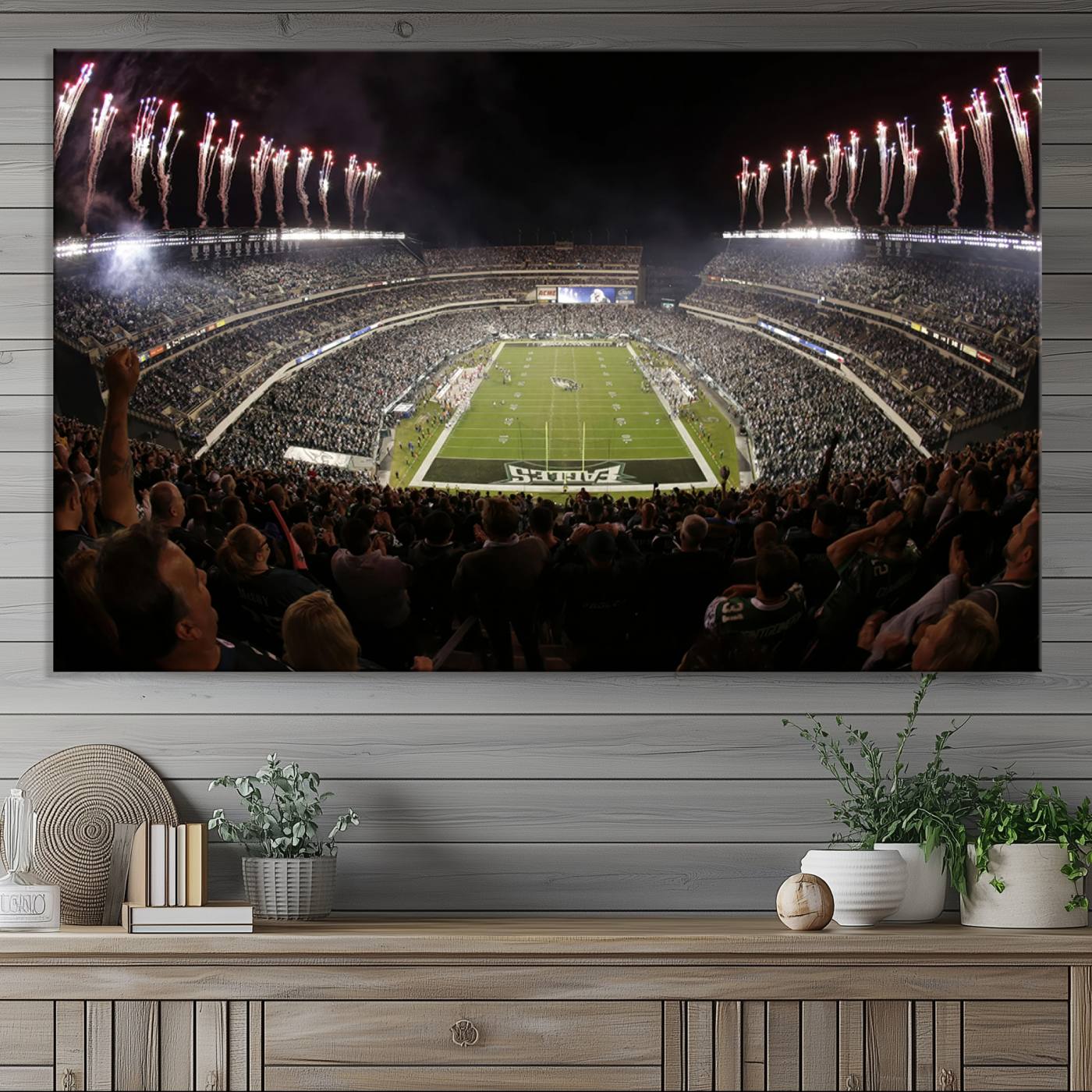 Eagles Field Stadium Wall Art - Philadelphia Eagles Football Team Print - Philadelphia Lincoln Financial Field Stadium Wall Art Canvas Print