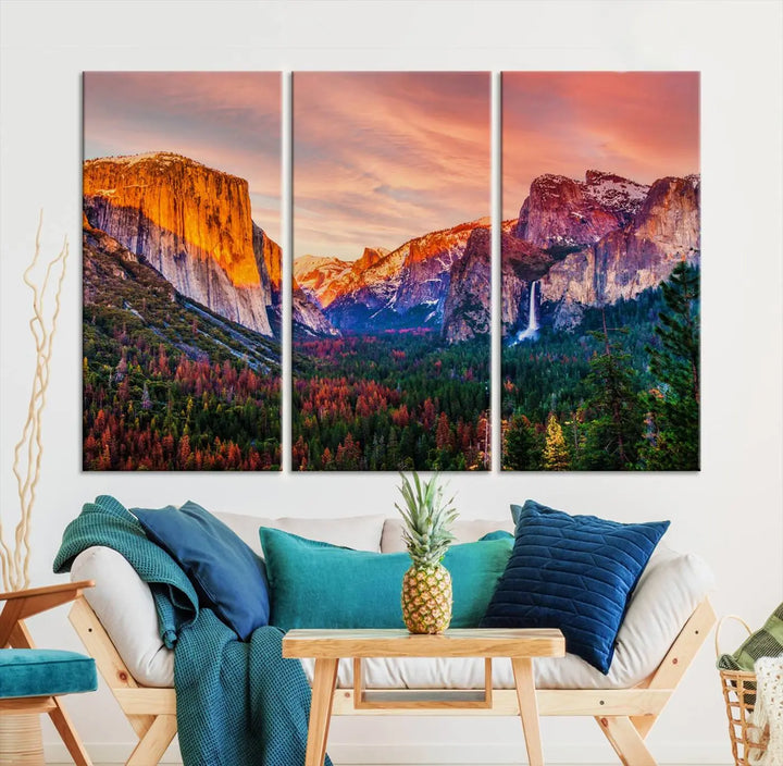 El Capitan Yosemite National Park Canvas Wall Art Print" on gallery-wrapped, museum-quality canvas.