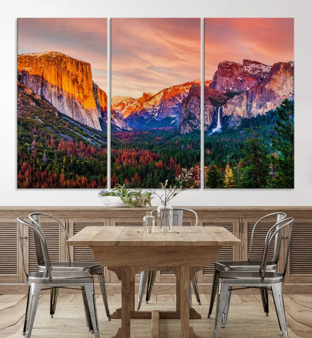 El Capitan Yosemite National Park Canvas Wall Art Print" on gallery-wrapped, museum-quality canvas.