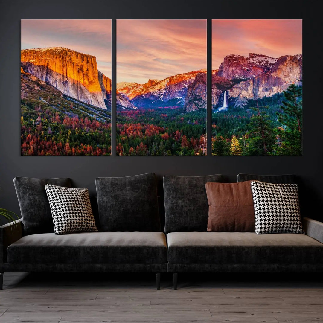 El Capitan Yosemite National Park Canvas Wall Art Print" on gallery-wrapped, museum-quality canvas.