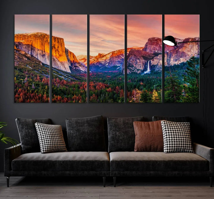 El Capitan Yosemite National Park Canvas Wall Art Print" on gallery-wrapped, museum-quality canvas.