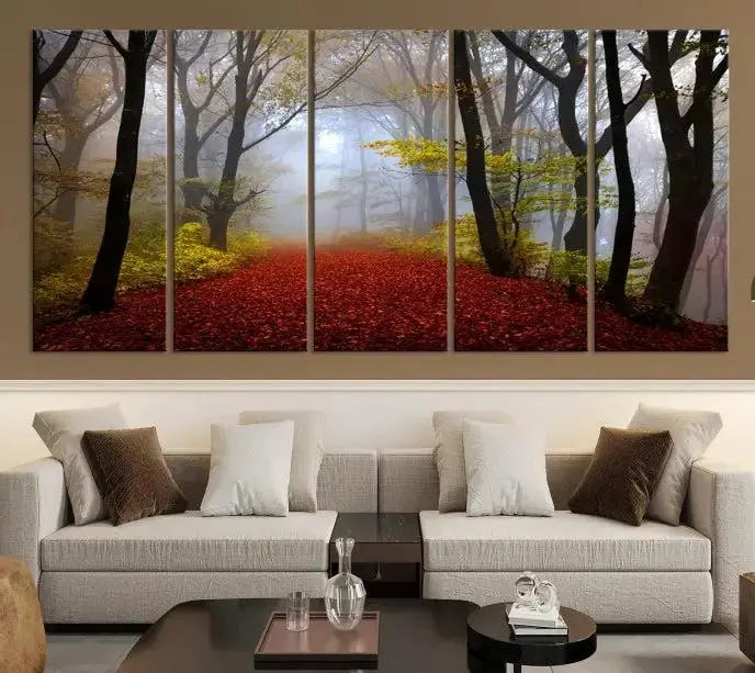 Edit-Images-Foggy Forest Wall Art Landscape Canvas Print